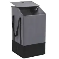 5Five Simply Smart Portabiancheria grigio 45L in poliestere