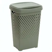 5Five Simply Smart Portabiancheria verde 70L 43x34x65 cm