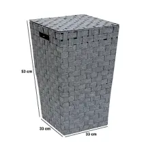 5Five Simply Smart Portabiancheria Lise 50 L in poliestere e acciaio