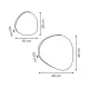5five Simply Smart Set 2 Specchi Adesivi Ø30-40 cm