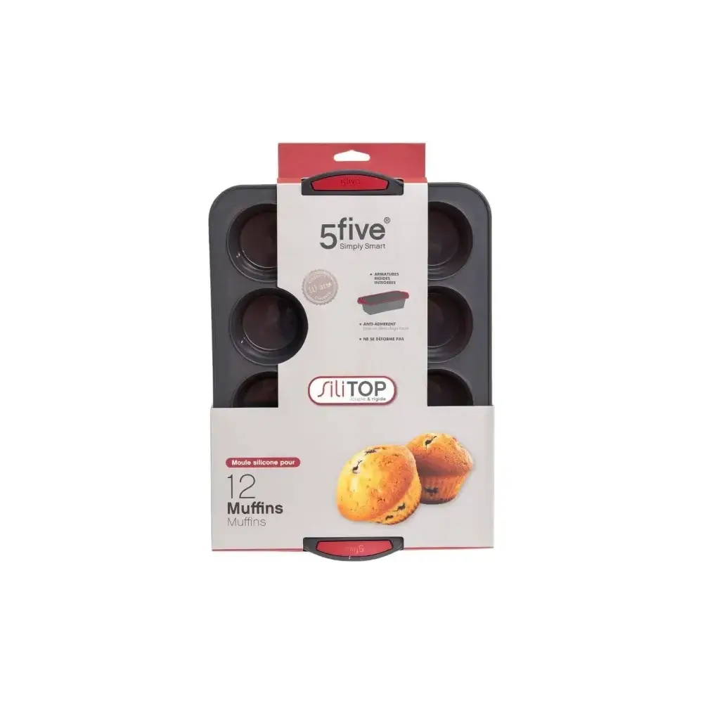 5five Silitop Stampo Muffin Silicone 12 Pezzi