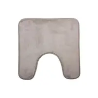 Colorama Tappeto per WC tortora in poliestere 48x48x1 cm