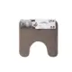 Colorama Tappeto per WC tortora in poliestere 48x48x1 cm