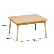 Tavolino Abana 5five in Legno Chiaro – Design Naturale
