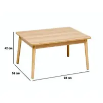 Tavolino Abana 5five in Legno Chiaro – Design Naturale
