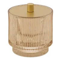 5Five Simply Smart Vaso Porta Cotone Ambra Ø 9,8 cm