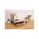 5FIVE Porta Capsule in Acacia e Vetro Beige 30x30x9,7 cm
