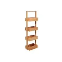 5FIVE Scaffale Bamboo 4 Piani 25x16x88 cm