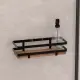 5FIVE Mensola Bagno Metallo e Legno 25,5x10x8 cm