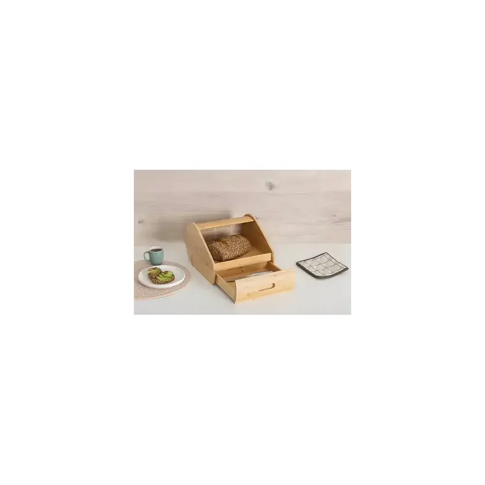 5FIVE Portapane Bamboo 30x33x21 cm con cassetto