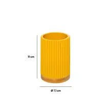 5FIVE Portaspazzolini Giallo 11 cm