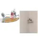 Venterra Mensola Bagno Angolare 27x20x11 cm Bamboo