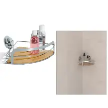 Venterra Mensola Bagno Angolare 27x20x11 cm Bamboo