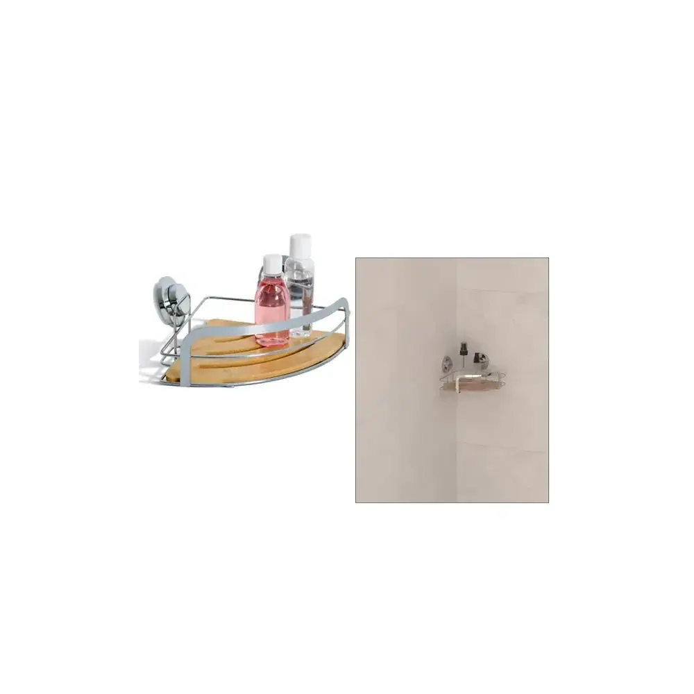 Venterra Mensola Bagno Angolare 27x20x11 cm Bamboo