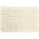 5FIVE Tappeto bagno Strio bianco 50x75 cm