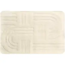 5FIVE Tappeto bagno Strio bianco 50x75 cm