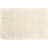 5FIVE Tappeto bagno Strio bianco 50x75 cm