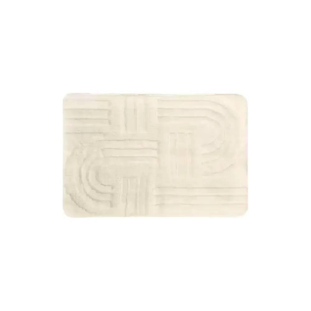 5FIVE Tappeto bagno Strio bianco 50x75 cm