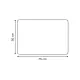 5FIVE Tappeto bagno Strio bianco 50x75 cm