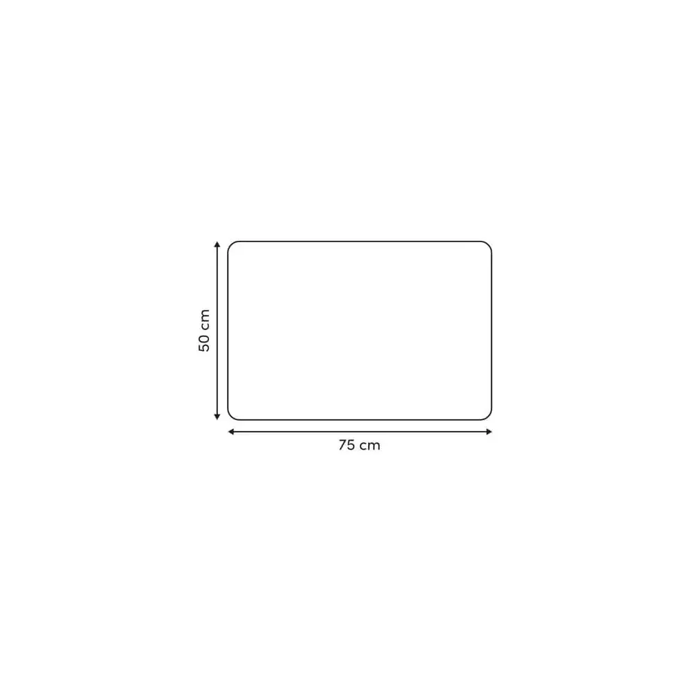 5FIVE Tappeto bagno Strio bianco 50x75 cm