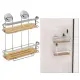 5FIVE Venterra Mensola Bagno Doppia 25x13x35 cm Bamboo