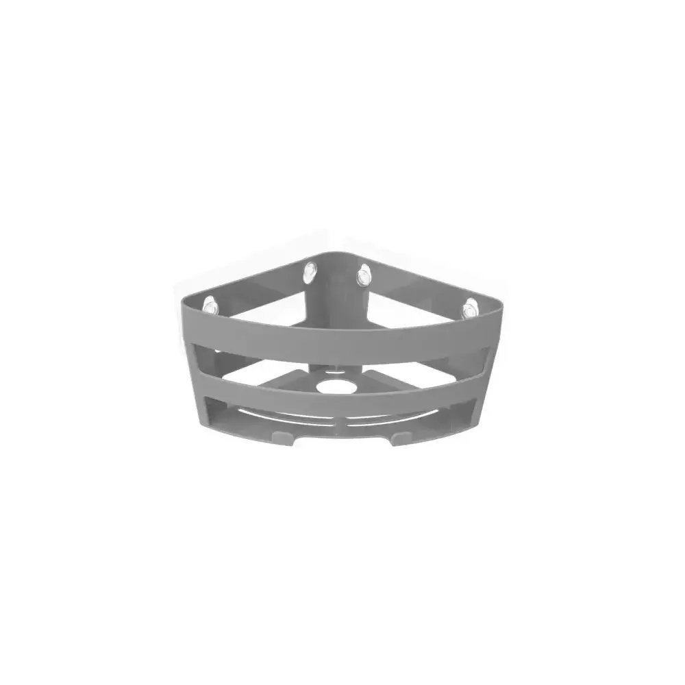 5FIVE Mensola angolare con ventose grigio 28,5 cm