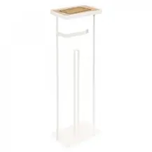 5FIVE Portarotolo 174679A Bianco in Metallo 60 cm