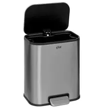 5FIVE Pattumiera a Pedale 5 L Inox Grigio