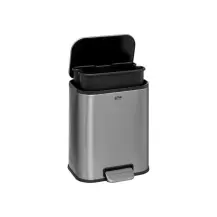 5FIVE Pattumiera a Pedale 5 L Inox Grigio