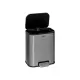 5FIVE Pattumiera a Pedale 5 L Inox Grigio