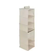Scarpiera Groomy 6 scomparti beige 127x30 cm