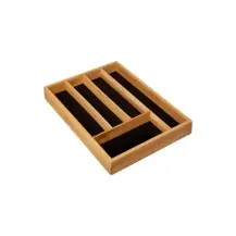 5Five Portacoltelli Bamboo in bambù nero, 5 posti