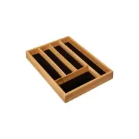 5Five Portacoltelli Bamboo in bambù nero, 5 posti