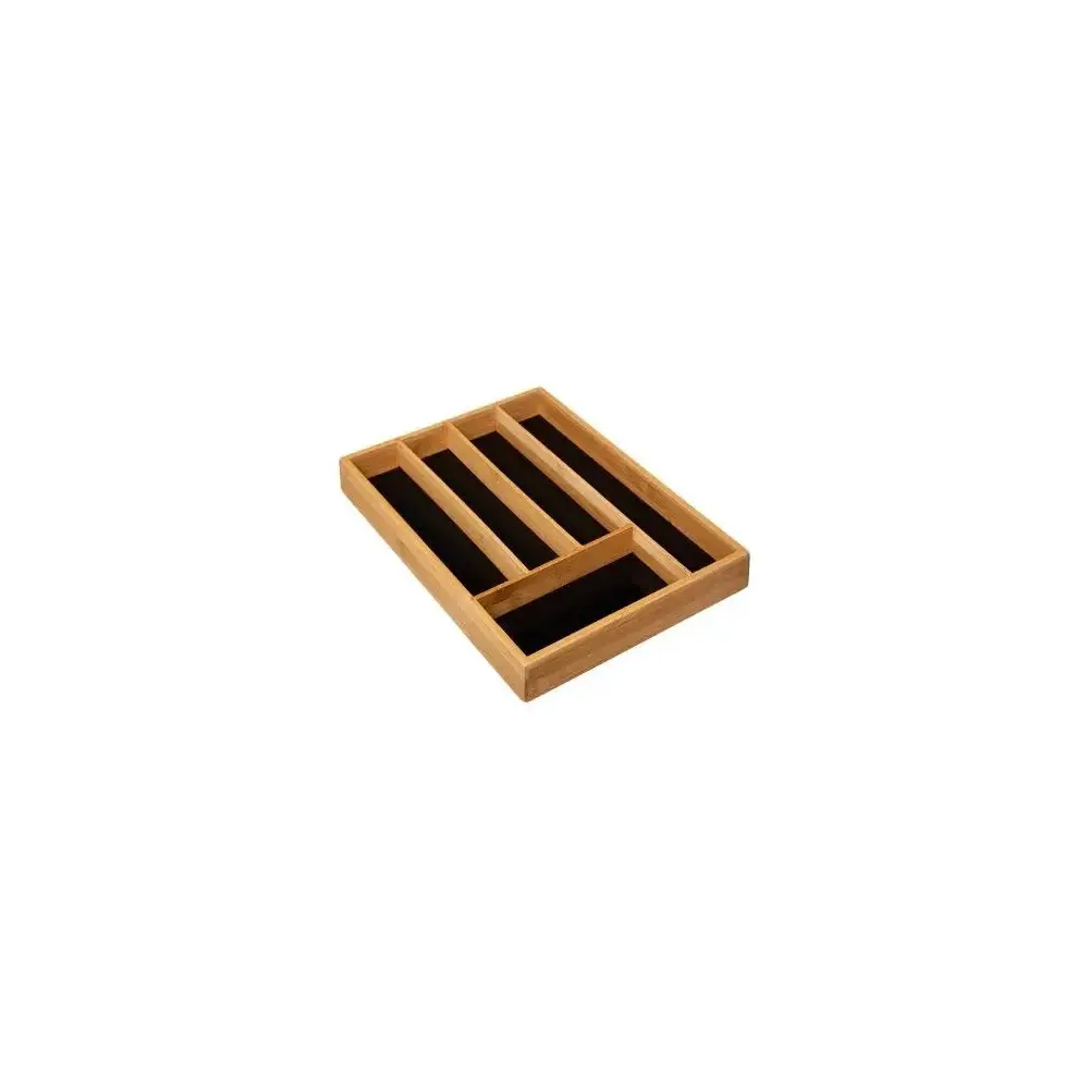 5Five Portacoltelli Bamboo in bambù nero, 5 posti