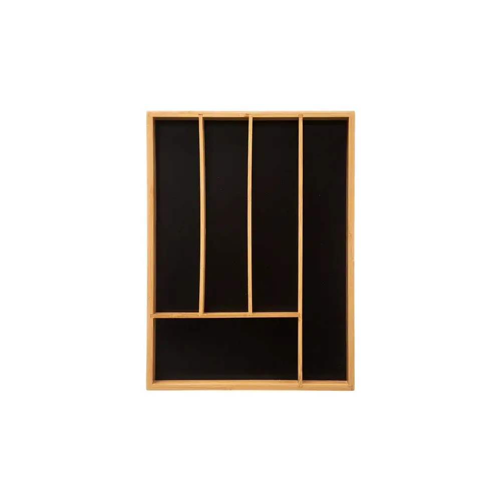 5Five Portacoltelli Bamboo in bambù nero, 5 posti