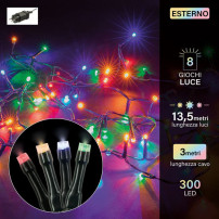 300 led multicolor - uso esterno