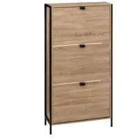 5FIVE Scarpiera Aliaj 3 ripiani 63x24x122 cm beige