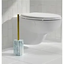 5FIVE Marby Portascopino resina bianco 10x42 cm