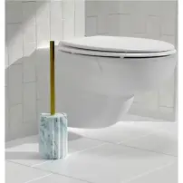 5FIVE Marby Portascopino resina bianco 10x42 cm