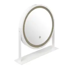 5FIVE Specchio girevole rotondo a LED bianco 35x34x8 cm