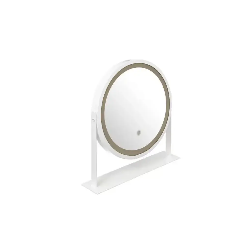 5FIVE Specchio girevole rotondo a LED bianco 35x34x8 cm