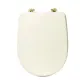 Sedile WC Duo 5FIVE in HDF Avorio 49x36 cm