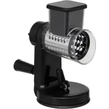 5FIVE Silver Pro Grattugia con Manovella Nero 23,4 cm
