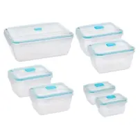 5FIVE Set 7 Contenitori Plastica Trasparente