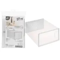 5Five Scatola Portascarpe Plastica Trasparente 35x25x18 cm