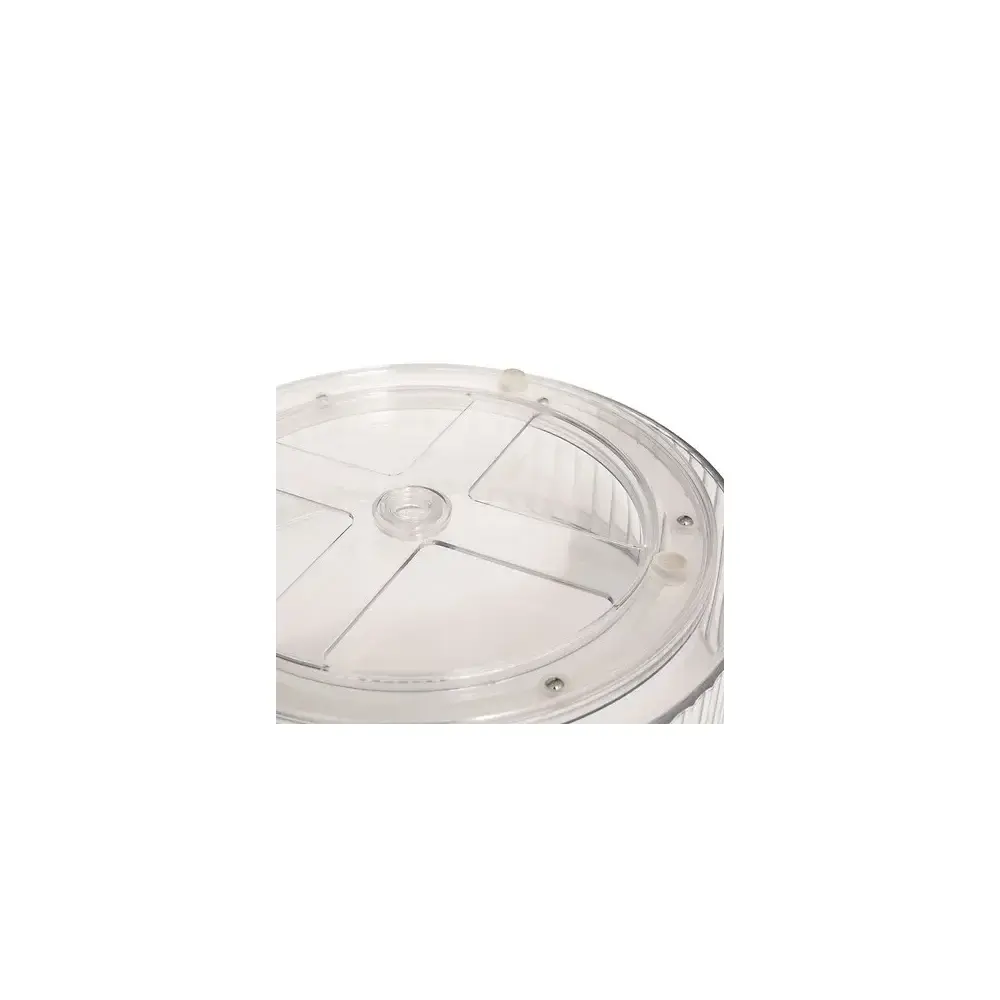 5FIVE Streaks Vassoio Rotante PET Trasparente Ø 25 cm