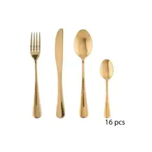 Servizio 16 Posate Acciaio Inox Oro 5FIVE