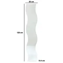 Specchio Da Parete Dolly 121368 Ondulato 20X120 cm, Moderno Design…