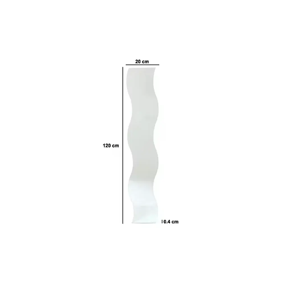 Specchio Da Parete Dolly 121368 Ondulato 20X120 cm, Moderno Design…