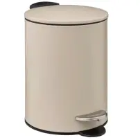 5FIVE Pattumiera 3 Litri Beige – Capacità 3 Litri
